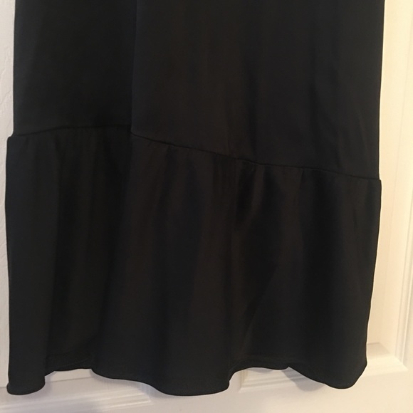 Express Black Racerback Ruffle Dress Size Small - Picture 4 of 7